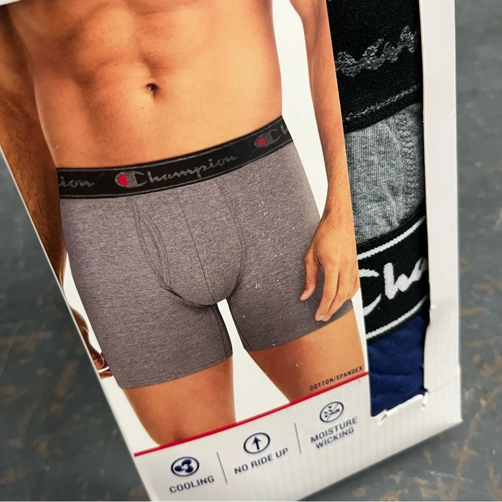 Champion Box Briefs 5-Pack Medium - Picture 5 of 5